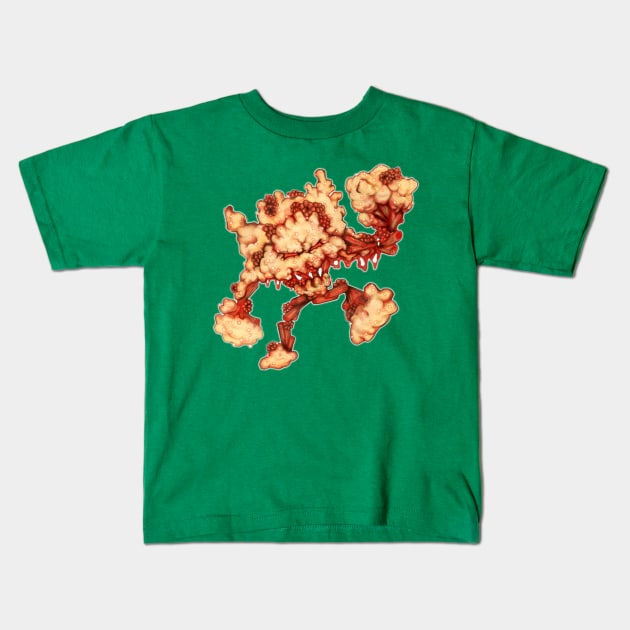 Raspberry and Rhubarb Crumbler Kids T-Shirt by KikoeART